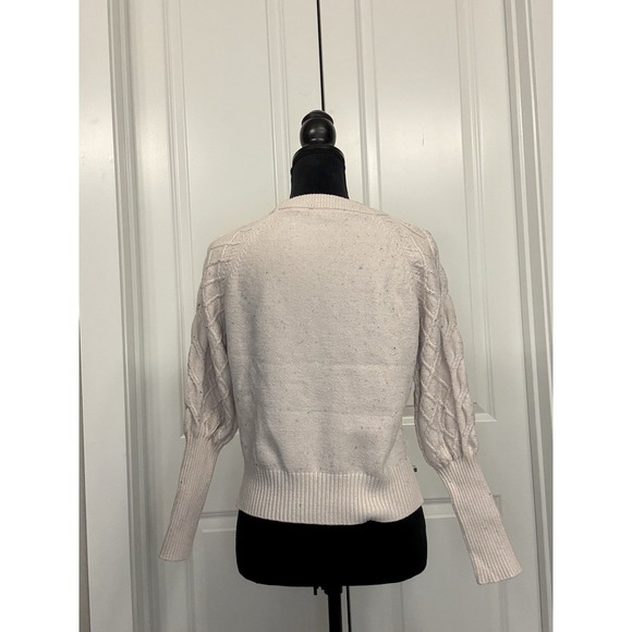 Light Pink Soft Holiday Sweater Size S Long Sleeve Crew Neck - Picture 2 of 3